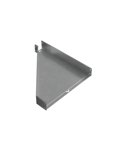 Переходник правый 100х100-600 мм ПЛЮC INOX304 КМ-Профиль (PDplus100-100-600-R INOX304) в Назрани Аксессуары для лотков Pintop.ru