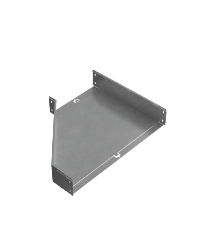 Переходник правый 100х300-600 мм ПЛЮC INOX304 КМ-Профиль (PDplus100-300-600-R INOX304) в Назрани Аксессуары для лотков Pintop.ru