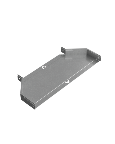 Переходник центральный 50х400-600 мм ПЛЮС INOX304 КМ-Профиль (PDplus50-400-600-C INOX304) в Назрани Аксессуары для лотков Pintop.ru