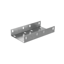 Соединительная пластина усиленная П-образная для лотка 50х200 мм "ПЛЮС" INOX304 КМ-Профиль (SPUplus50-200 INOX304)