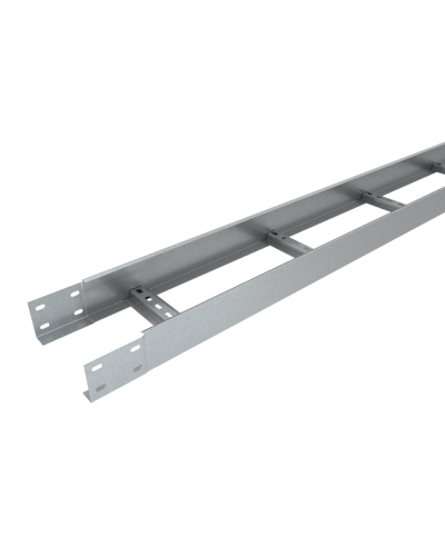 Лоток лестничный 80х500х1,2 L2000 мм Быстрый монтаж HD85 КМ-профиль (LLS80-500-1.2-2000 HD85) в Назрани Кабельные лотки Pintop.ru
