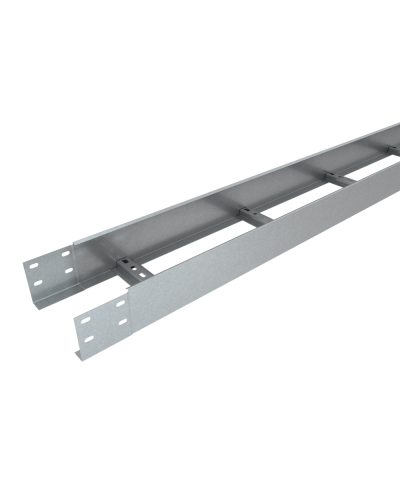 Лоток лестничный 100х300х1,5 L2500 мм Быстрый монтаж КМ-Профиль (LLS100-300-1.5-2500) в Назрани Кабельные лотки Pintop.ru