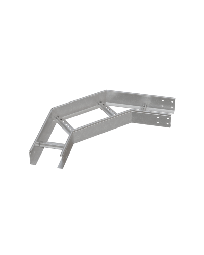 Угол лестничный горизонтальный 90 гр. 100х400х1,5 мм HD N КМ-профиль (LGL90-100-400-1.5 HD N) в Назрани Аксессуары для лотков Pintop.ru