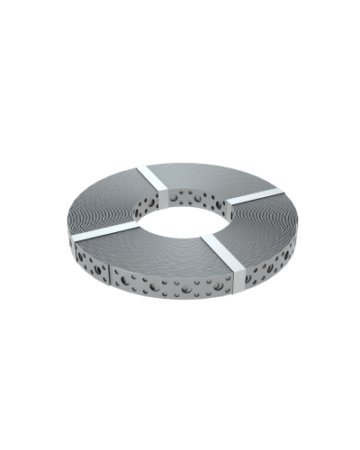 Перфорированная монтажная лента 20х0,7 мм (упак. 25 м) КМ-Профиль (PF0.7-20) в Назрани Аксессуары для лотков Pintop.ru