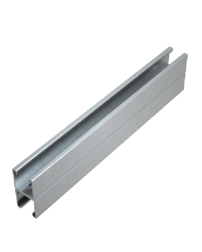 Страт-профиль двойной 41х41 L1900 мм s:1,5 HD85 КМ-профиль (2STP41-41-1900 HD85) в Назрани Аксессуары для лотков Pintop.ru