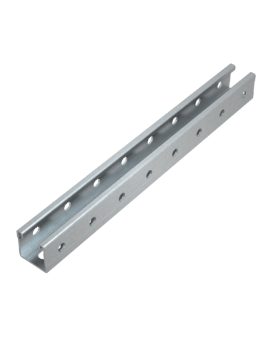 Страт-профиль 41х41 L1300 мм s:1,5 (тройная перфорация) HD85 КМ-профиль (STP41-41-1300 3P HD85) в Назрани Аксессуары для лотков Pintop.ru