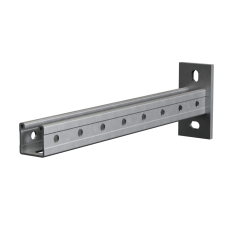 Страт-консоль одиночная усиленная 41х41 L600 s:2,5 мм (тройная перфорация) КМ-Профиль (KSSU41-600 3P)