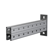 Страт-консоль двойная усиленная 41х41 L800 s:2,5 мм (тройная перфорация) HD КМ-Профиль (2KSSU41-800 3P HD)