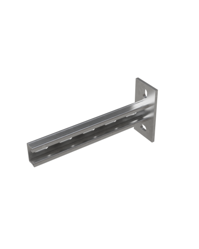 Страт-консоль одиночная усиленная развернутая 41х21 L800 s:2,5 мм КМ-профиль (KSSUR21-800) в Назрани Аксессуары для лотков Pintop.ru