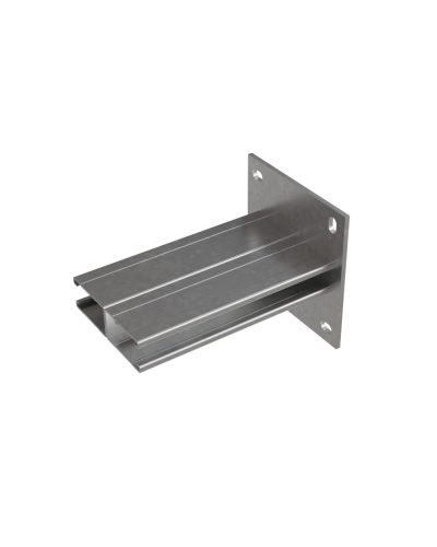 Страт-консоль двойная усиленная развернутая 41х72 L400 s:2,5 мм КМ-профиль (2KSSUR72-400) в Назрани Аксессуары для лотков Pintop.ru