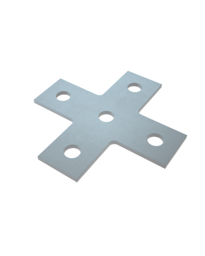 Соединительная пластина х-образная (5 отверстий) HD КМ-Профиль (USX HD) в Назрани Аксессуары для лотков Pintop.ru