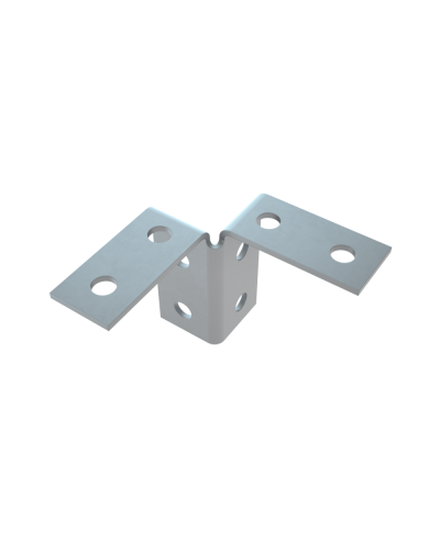 Пластина угловая двойная усиленная HD85 КМ-профиль (2USG4 HD85) в Назрани Аксессуары для лотков Pintop.ru