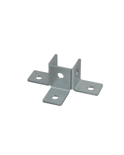 Пластина угловая тройная короткая КМ-профиль (3USG2) в Назрани Аксессуары для лотков Pintop.ru