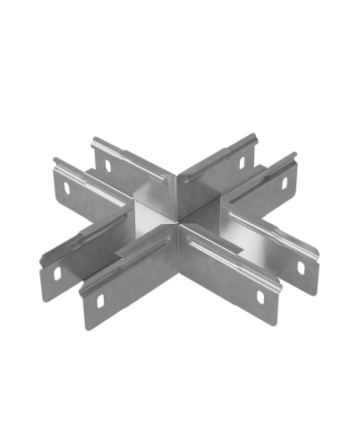 Х-разветвитель прямой 50х50 мм ПЛЮС HD85 КМ-профиль (PXDplus50-50 HD85) в Назрани Аксессуары для лотков Pintop.ru