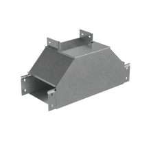 Т-отвод вертикальный 100х300 мм вверх c разворотом трассы на 90 гр. "ПЛЮС" INOX304 КМ-Профиль (TDNplus90-100-300 INOX304)