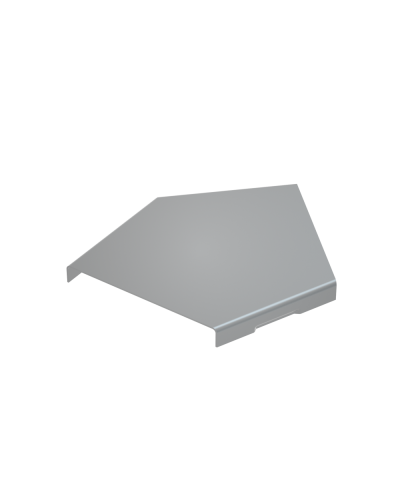 Крышка горизонтального угла 45 гр. 400 мм КМ-Профиль (KGL45-400) в Назрани Аксессуары для лотков Pintop.ru