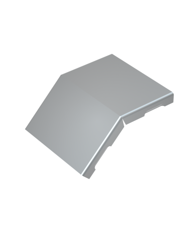 Крышка внешнего вертикального угла 45 гр. 400 мм КМ-Профиль (KVL45-400) в Назрани Аксессуары для лотков Pintop.ru