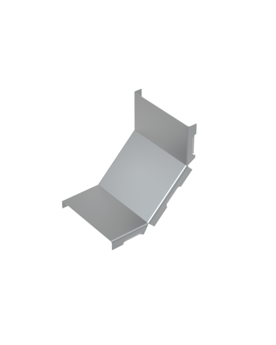 Крышка внутреннего вертикального угла 90 гр. 400 мм КМ-Профиль (KNL90-400) в Назрани Аксессуары для лотков Pintop.ru