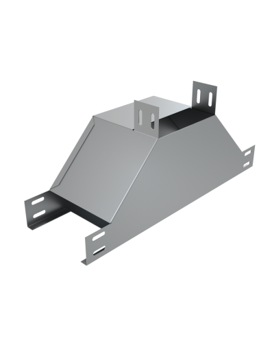 Т-отвод вертикальный 50х300 мм вверх c разворотом трассы на 90 гр. КМ-Профиль (TDN90-50-300) в Назрани Аксессуары для лотков Pintop.ru