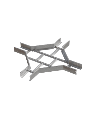 Х-разветвитель лестничный 100х100х1,5 мм INOX304 N КМ-Профиль (LXD100-100-1.5 INOX304 N) в Назрани Аксессуары для лотков Pintop.ru