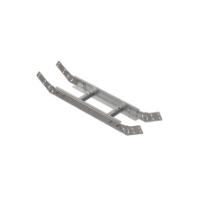 Вертикальный шарнирный угол 80х400х2,0 мм N КМ-профиль (LSHL80-400-2.0 N)