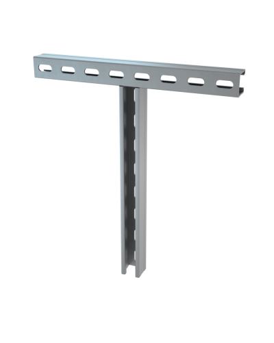Крепление к двутавровой балке Т-образное 400х200 мм КМ-Профиль (KTS200) в Назрани Аксессуары для лотков Pintop.ru