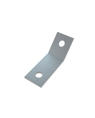 Уголок 45 гр. (2 отверстия) HD КМ-Профиль (USG45-2 HD) в Назрани Аксессуары для лотков Pintop.ru