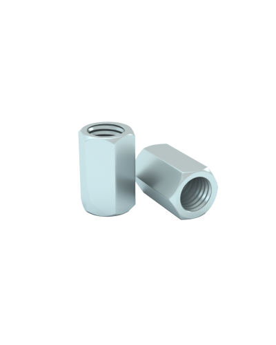 Гайка соединительная М8 DIN 6334 (упак. 50 шт) КМ-Профиль (MS8) в Назрани Крепеж Pintop.ru