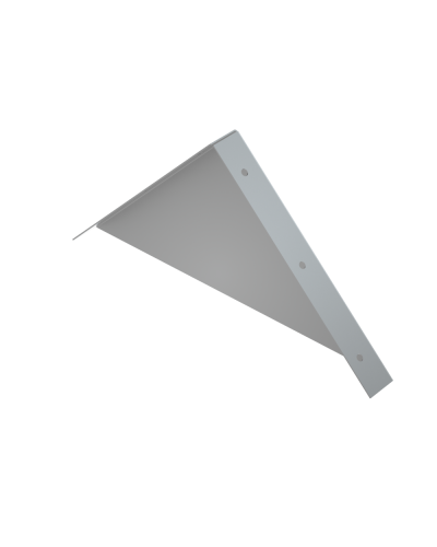 Заглушка двускатной крышки 400 мм HD КМ-Профиль (ZKLZ400 HD) в Назрани Аксессуары для лотков Pintop.ru