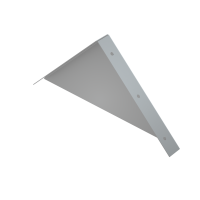 Заглушка двускатной крышки 100 мм HD85 КМ-профиль (ZKLZ100 HD85)