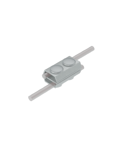 Параллельный соединитель прутка Ø 5-8 мм двойной CU КМ-Профиль (2PS-D5-8 CU) в Назрани Монтажные материалы Pintop.ru