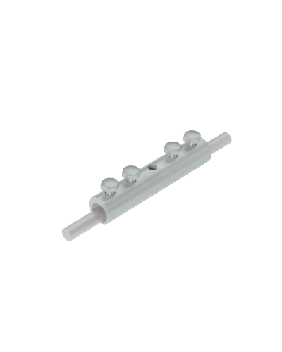 Четырехболтовой сквозной соединитель прутка Ø 5-10 мм КМ-Профиль (4SS-D5-10) в Назрани Крепеж Pintop.ru
