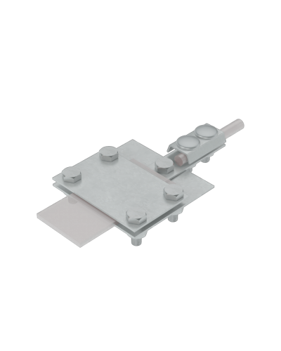 Универсальный контрольный соединитель полоса до 40 мм пруток Ø 5-8 мм КМ-Профиль (UKS-B40-D5-8) в Назрани Аксессуары для лотков Pintop.ru