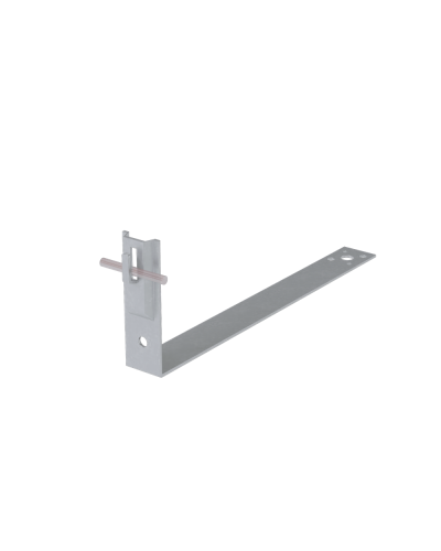 Черепичный держатель зажимной на обрешётку для прутка Ø 5-8 мм L430 мм H100 мм КМ-Профиль (CDZO-L430-D5-8) в Назрани Держатели, клипсы, скобы Pintop.ru