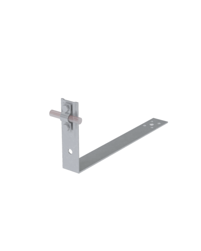 Черепичный держатель болтовой на обрешётку для прутка Ø 5-10 мм L380 мм H100 мм TD КМ-профиль (CDBO-L380-D5-10 TD) в Назрани Крепеж Pintop.ru