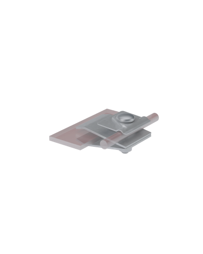 Фальцевый держатель H60 мм для прутка Ø 5-10 мм TD КМ-Профиль (FD-H60-D5-10 TD) в Назрани Монтажные материалы Pintop.ru