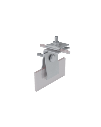 Фальцевый держатель H70 мм для прутка Ø 5-10 мм HD КМ-Профиль (FD-H70-D5-10 HD) в Назрани Монтажные материалы Pintop.ru