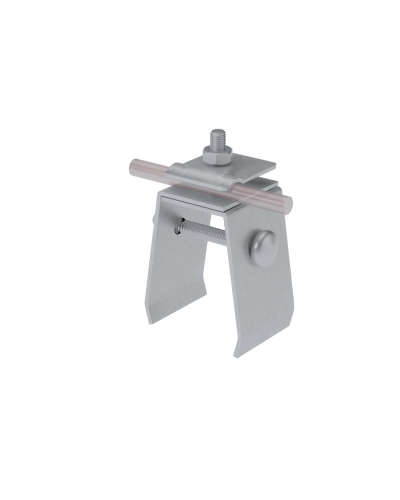 Универсальный фальцевый держатель H70 мм для прутка Ø 5-10 мм HD КМ-профиль (UFD-H70-D5-10 HD) в Назрани Монтажные материалы Pintop.ru