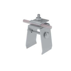 Универсальный фальцевый держатель H70 мм для прутка Ø 5-10 мм КМ-профиль (UFD-H70-D5-10)