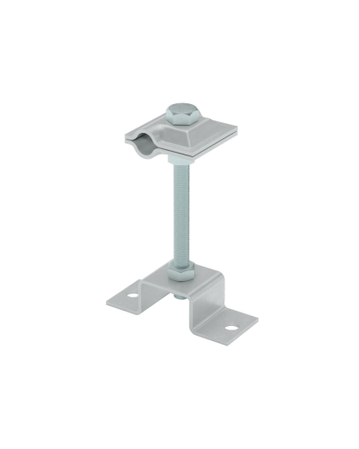 Универсальный соединитель на мостовой опоре для прутка Ø 5-10 мм H130 КМ-профиль (USMO-H130-5-10) в Назрани Аксессуары для лотков Pintop.ru
