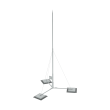 Вольностоящая молниеприемная мачта составная H10,2 м неразборное основание HD КМ-Профиль (TVMR-H10.2 HD)
