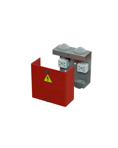Коробка распределительная огнестойкая КРОПС, IP41, габаритные размеры 80х80х35 мм, для кабелей сечением до 2,5 мм2, 6 клемм КМ-Профиль (FRJB-KM-ST1-2.5-06-КРОПС-IP41) в Назрани Распределительные коробки Pintop.ru