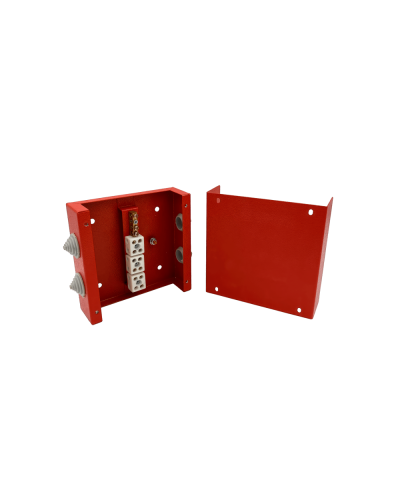 Коробка распределительная огнестойкая КРОПС, IP41, габаритные размеры 200х200х80 мм, для кабелей сечением до 6 мм2, 8 клемм КМ-Профиль (FRJB-KM-ST3-6-08-КРОПС-IP41) в Назрани Распределительные коробки Pintop.ru
