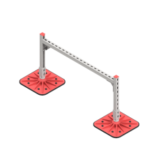Опорная конструкция для горизонтальных прямоугольных воздуховодов и металлических лотков кабеленесущих систем TECHNORAPTOR FOOT 1000х500 КМ-профиль (KM-TR-F-SSHRAD-1000-500)