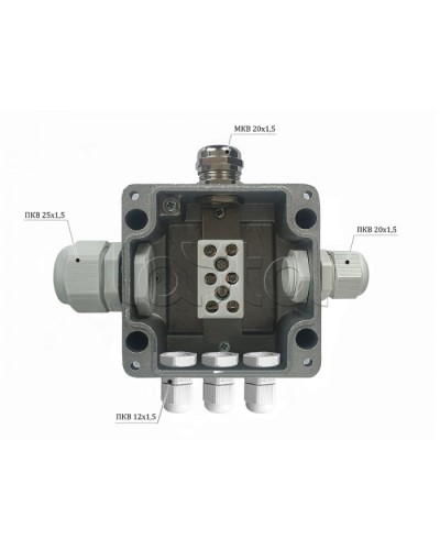 Металлическая коробка соединительная Магнито-контакт МКС 2ВК «МОРОЗ» с датчиком вскрытия корпуса (тампером), IP66/IP68 в Назрани Распределительные коробки Pintop.ru