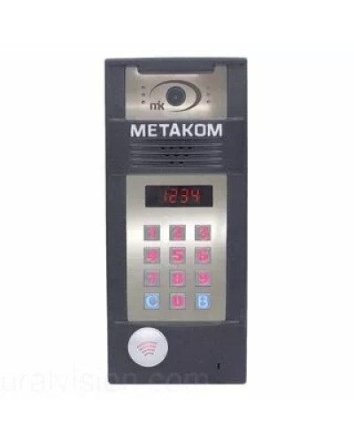 Многоабонентый антивандальный блок вызова со встроенной гибридной видеокамерой Метаком в Назрани Блоки вызова многоабонентные Pintop.ru