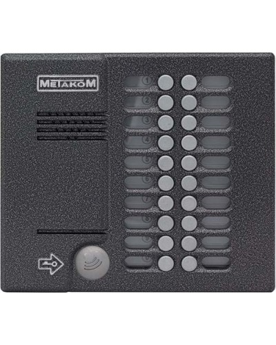 Блок вызова домофона Метаком MK20.2-MFEN в Назрани Вызывные аудиопанели малоабонентные Pintop.ru
