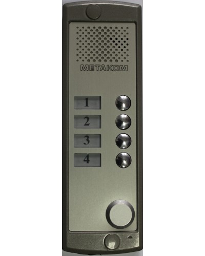 Блок вызова домофона Метаком MK4-K-RF в Назрани Блоки вызова многоабонентные Pintop.ru