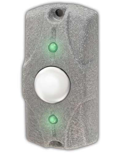 Олевс ЦИКЛОП Кнопка выхода серая кожа в Назрани Электромагнитные замки Pintop.ru