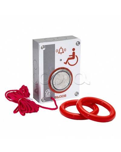 Кнопка ВЫЗОВ Омега Саунд AL-RB (исп.М4) в Назрани Системы оповещения и управления эвакуацией Pintop.ru